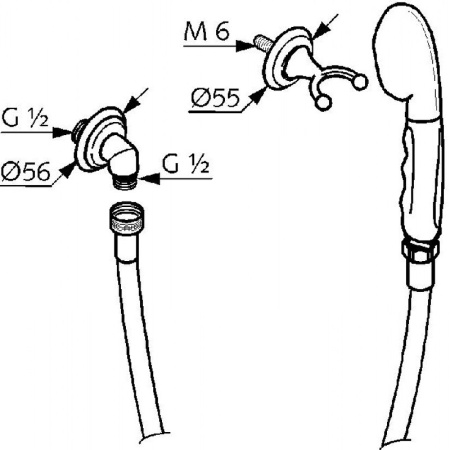 Душевой набор Kludi Adlon/1926 2710505