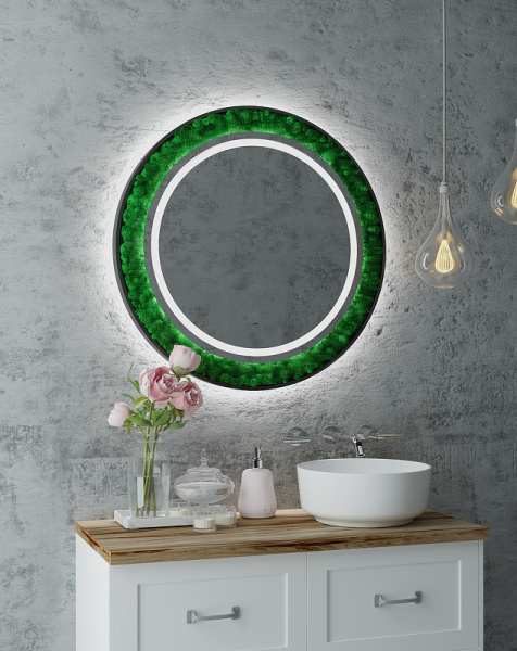 Зеркало Континент Forest 1000 ЗЛП301 с подсветкой с бесконтактным выключателем