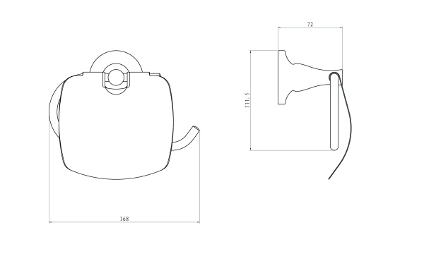Держатель туалетной бумаги RUSH Corsica CO42111