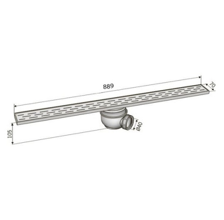 Душевой лоток ACO Showerdrain 405720