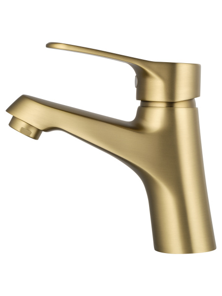 Смеситель для раковины WONZON & WOGHAND, брашированное золото WW-A40212-BG