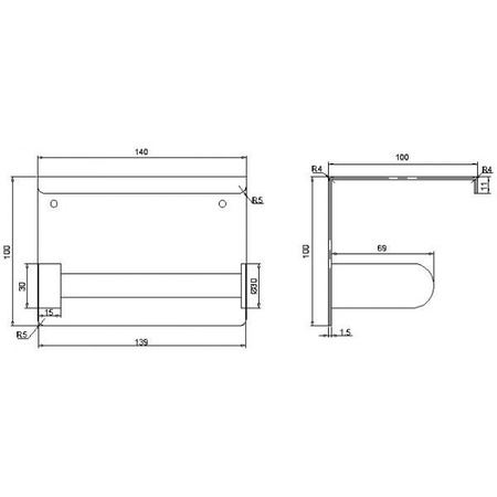 Держатель туалетной бумаги Rush Edge ED77141 Chrome
