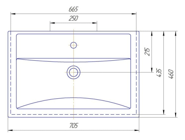 Раковина Kirovit Фостер 700