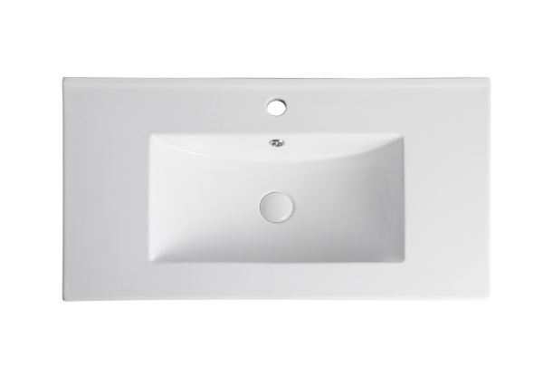 Раковина встраиваемая сверху (81,5х46,5) Orange  B03-800W белый глянец