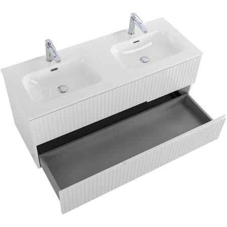 Тумба под раковину Cezares DUET-N-1200-2C-SO-2-BL Bianco Lucido