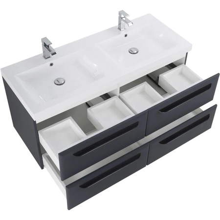 Тумба под раковину Cezares ECO-1200-4C-SO-2-GR-P Grafito без ручек