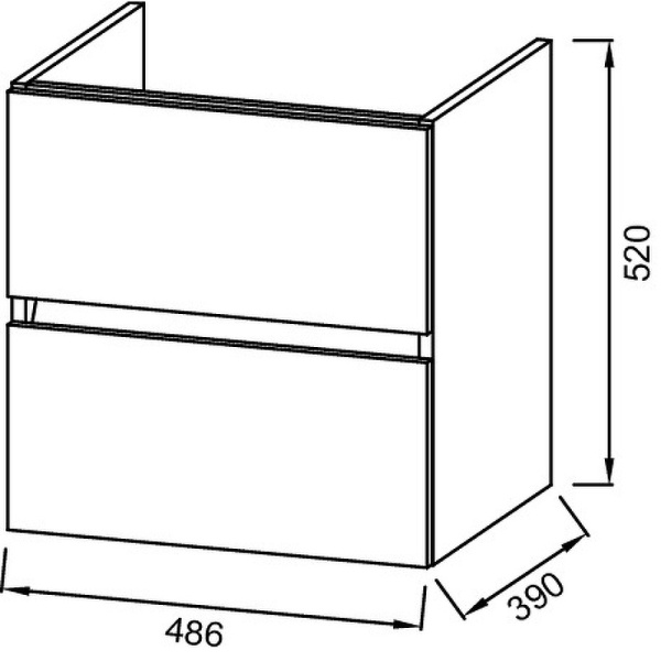 Тумба под раковину Jacob Delafon Tolbiac 50 EB1378-J5