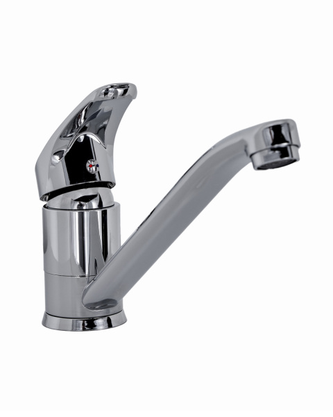 Смеситель для кухни однорычажный полимерный OneLife P01-000cr хром