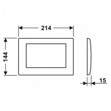 Панель смыва с одной клавишей ТЕСЕ 9240310