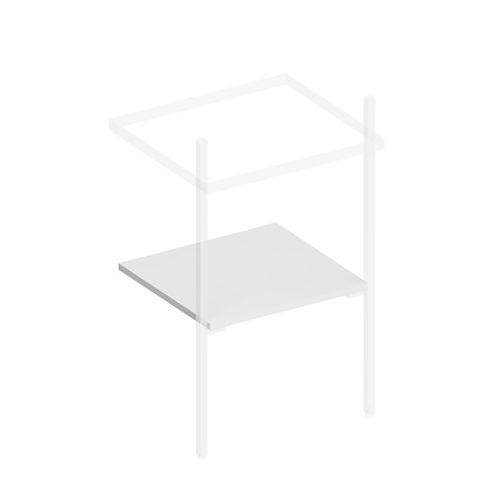 Полка для консоли Kerama Marazzi Pro 50 см PRO.sh.50\WHT.M