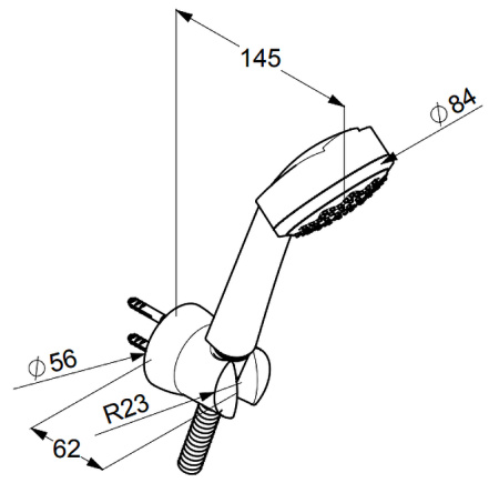 Душевой набор Kludi Zenta 6066091-00