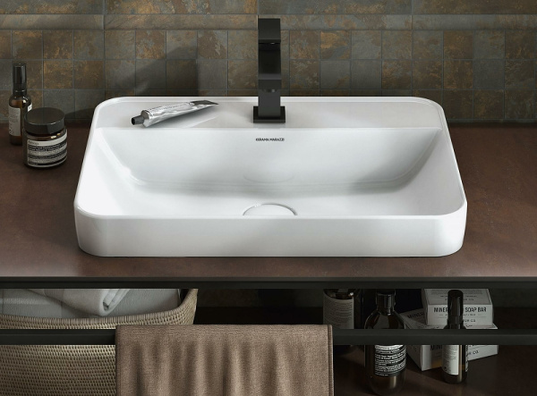 Раковина полувстраиваемая (55х40) Kerama Marazzi Plaza PLR.wbi.55.1