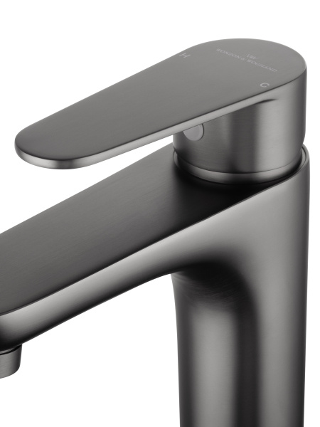 Смеситель для раковины высокий WONZON & WOGHAND ALFA, темный графит WW-A40232-BGG