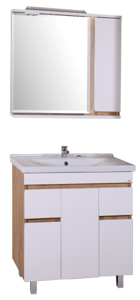 Зеркальный шкаф (80х74)   ASB-Mebel  Марко 80 10718