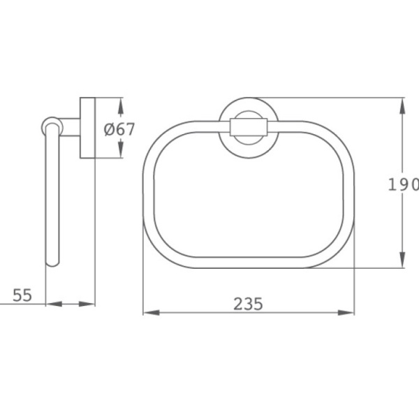 Кольцо для полотенец Teka Alaior 17063020G3 золото