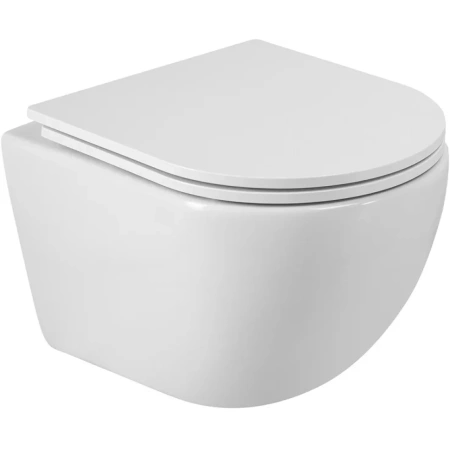 Унитаз подвесной безободковый Cezares Relax CZR-38088-49-TH-TOR/SC микролифт