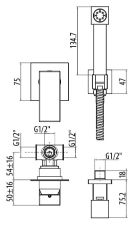Гигиенический набор Gattoni PD 2511/25COcr