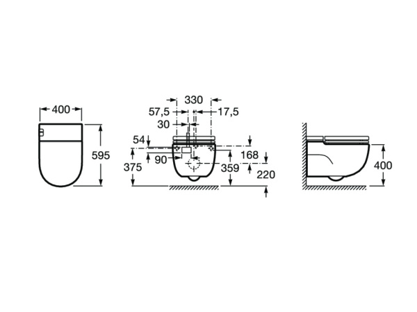 Унитаз подвесной Roca Meridian IN-TANK   893302000 белый