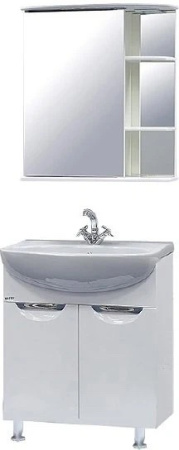 Зеркало-шкаф (60х72) Misty Магнолия 60 левый Э-Маг04060-01СвЛ