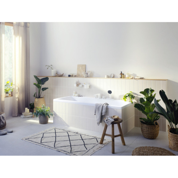 Душевая лейка Hansgrohe Pulsify Select 105 3jet Relaxation EcoSmart 24111700, белый матовый  Душевая лейка Hansgrohe Pulsify Select 105 3jet Relaxation EcoSmart 24111700, белый матовый