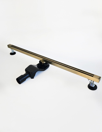 Душевой трап 90 см WONZON & WOGHAND, брашированное золото WW-65409T-BG