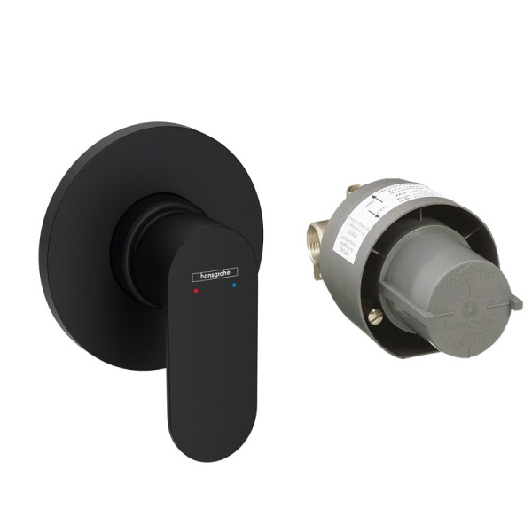 Смеситель Hansgrohe Rebris S для душа 72648670, черный матовый Смеситель Hansgrohe Rebris S для душа 72648670, черный матовый