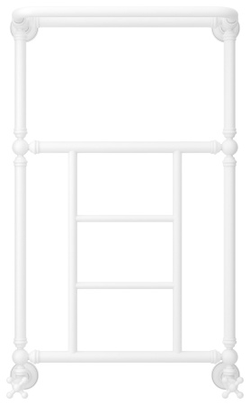 Полотенцесушитель Водяной Сунержа Ренессанс 1452 (86х50) Матовый Белый 30-0282-8650