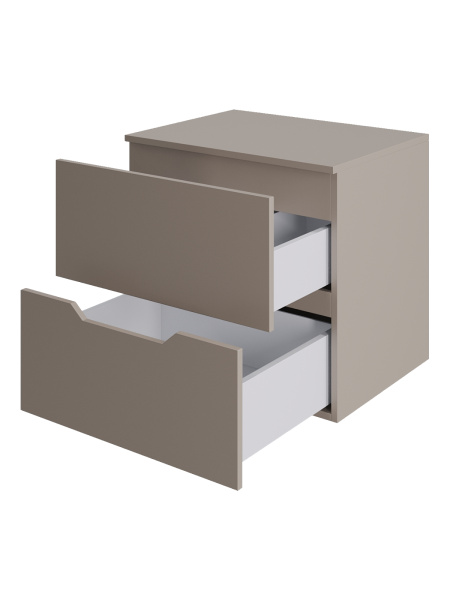 Тумба без раковины подвесная 60 столешница МДФ Orange Line Li-60TuLMDF матовый латте