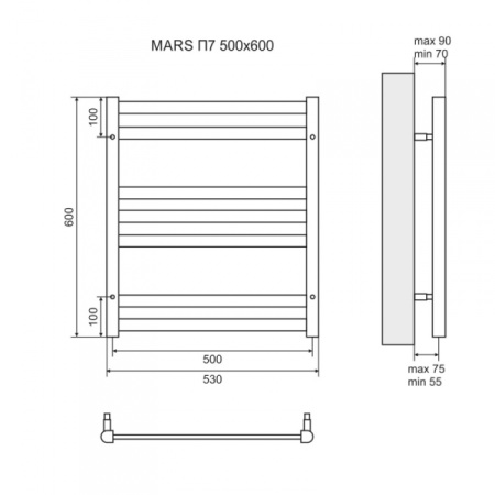 Полотенцесушитель Lemark Mars LM35607