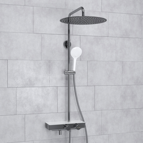 Душевая система WasserKRAFT A113.117.155.CH Thermo