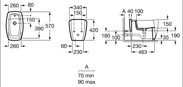 Биде напольное Roca Tiber 357264000