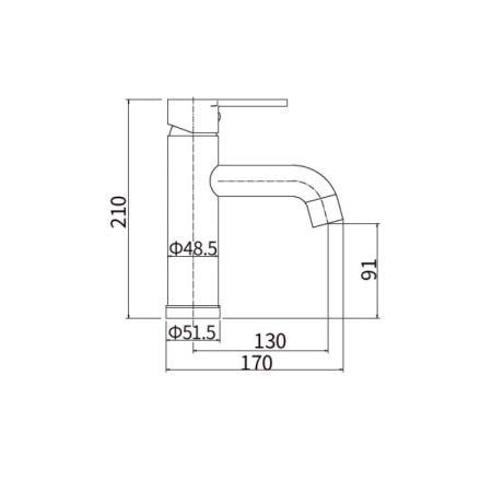 Смеситель для раковины PLStart (PL1004-7)