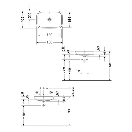 Раковина накладная Duravit 2314600000