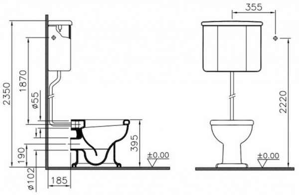 Бачок VITRA Efes 6961B003-5083 Бачок VITRA Efes 6961B003-5083