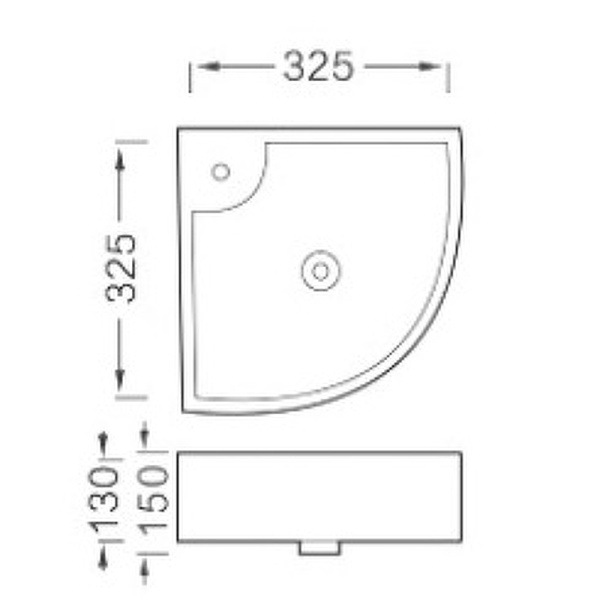 Раковина подвесная (32,5х32,5) Aquatek AQ5166A-00