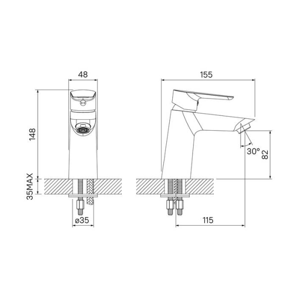 Смеситель для раковины IDDIS Cloud CLOWG00i01, белый