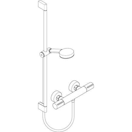Термостат для душа с душевым гарнитуром Hansgrohe Pulsify Select S 105 3jet Relaxation EcoSmart Ecostat Element 24271000