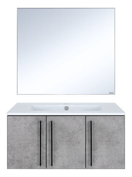 Тумба под раковину Brevita Rock 90 ROCK-06090-48-2