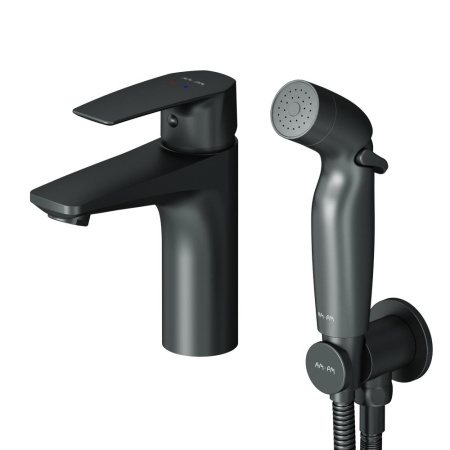 Смеситель для раковины с гигиеническим душем Am.Pm Gem F90A03022