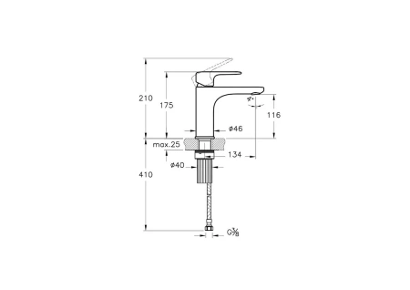 Смеситель для раковины Vitra Root Round  A4270634EXP