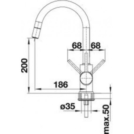 Смеситель Blanco Mida-S Silgranit (жасмин) 521458