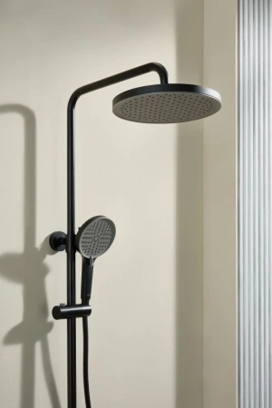 Душевая система с изливом Arrow AMG13SH848U2BC черный