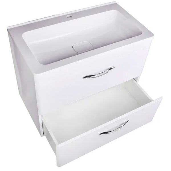 Тумба под раковину подвесная Style Line Каре СС-00002270 белый