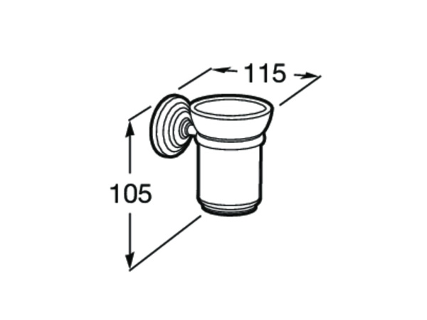 Стакан Roca Carmen 817007001
