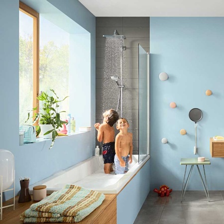Душевая система с термостатом для ванны Hansgrohe Croma E Showerpipe 280 1jet 27687000 хром