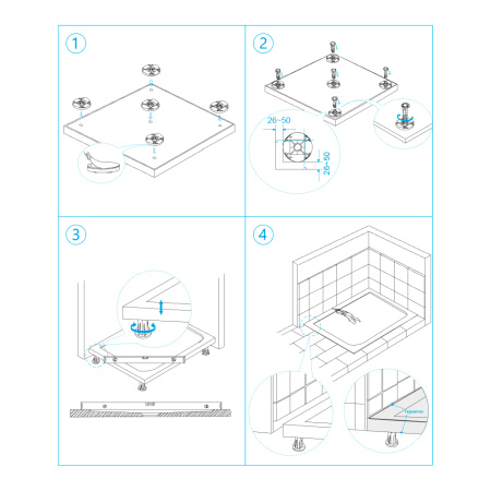 Душевой поддон (130х90) RGW ST-G 16152913-02