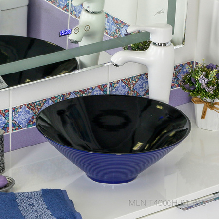 Раковина накладная (40,5х40,5) Melana 7020-B1+B18-806