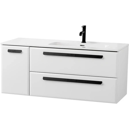 Тумба под раковину Cezares ECO-CER-N-1200-2C-1A-SO-BL-R Bianco Lucido без ручек