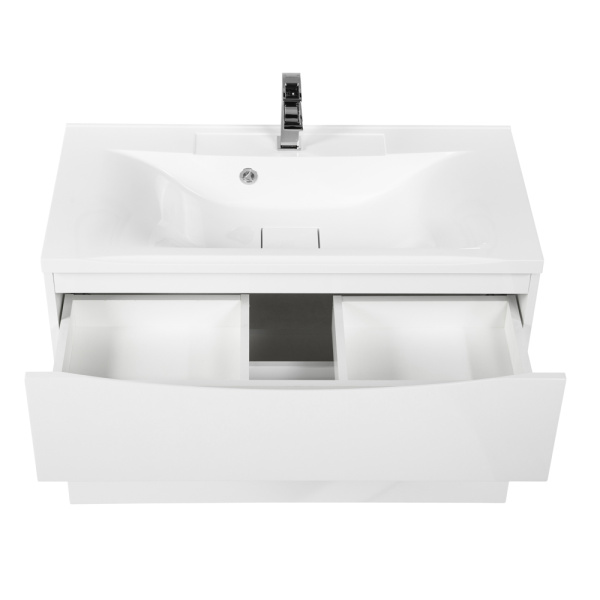 База под раковину подвесная BelBagno MARINO-H60-1000-2C-SO-BL-P Bianco Lucido