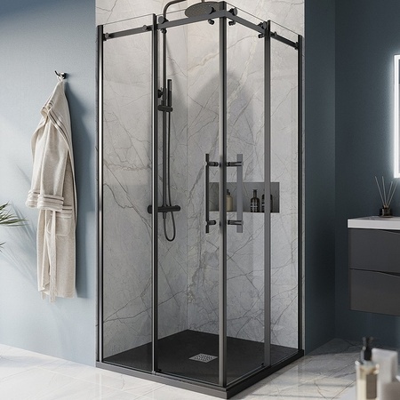 Душевой уголок BelBagno Marino MARINO-A-2-100-C-NERO